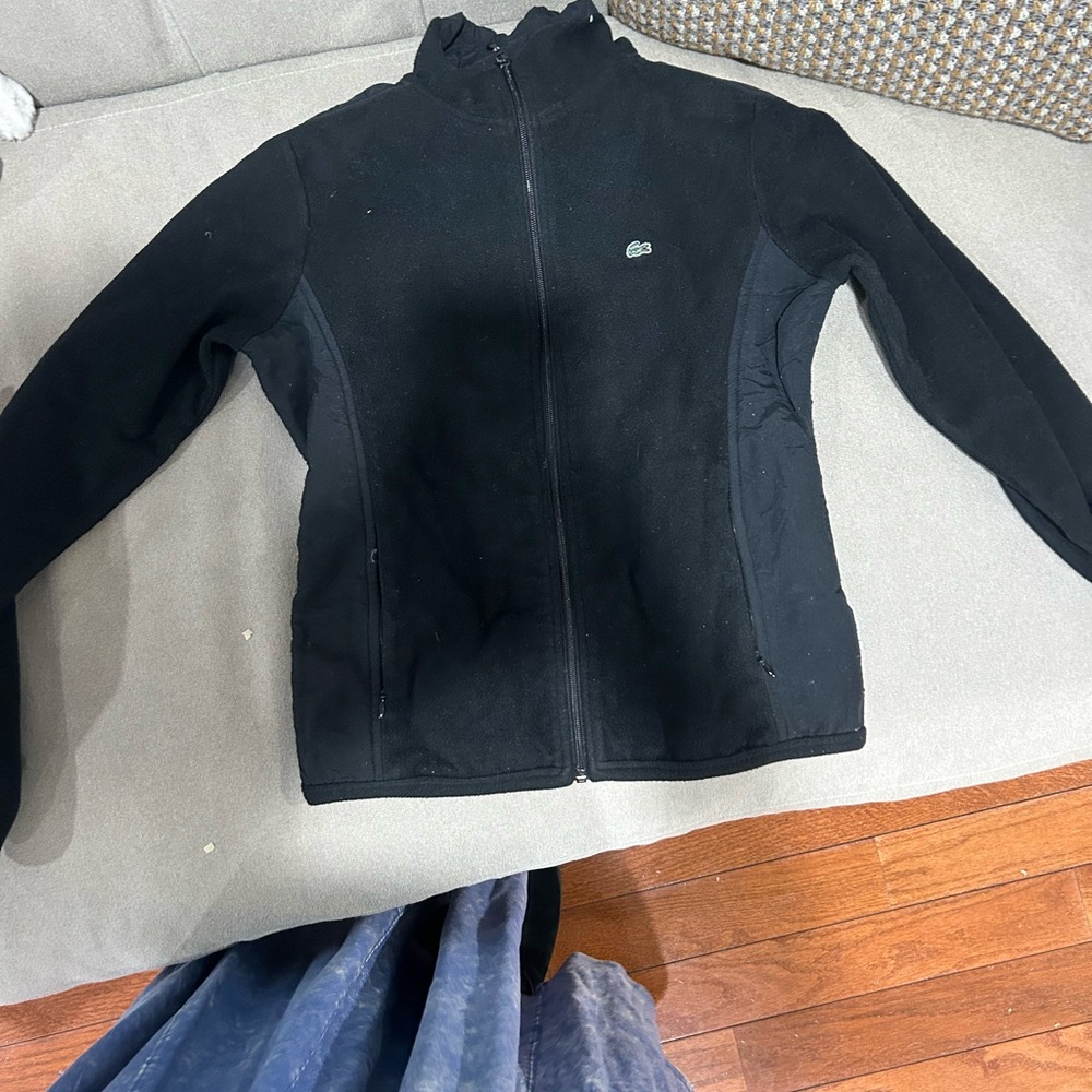 Lacoste Black Zip-Up Jacket